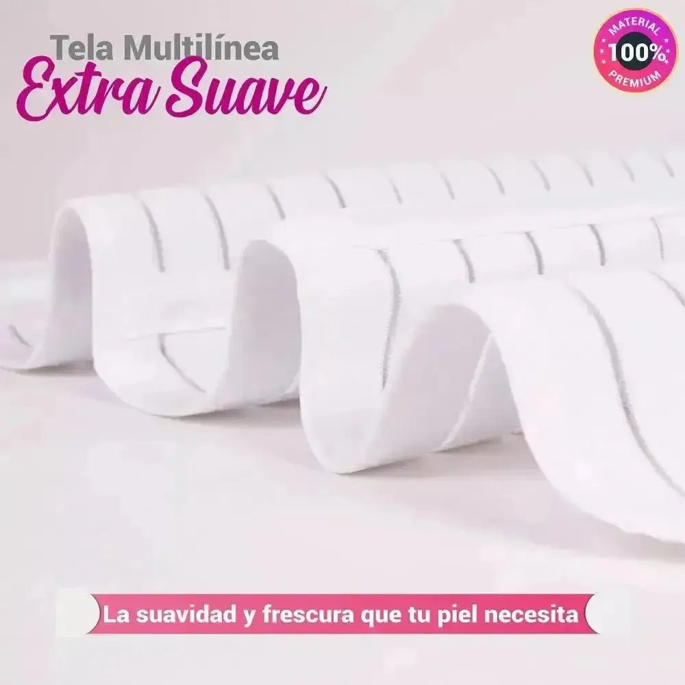 For Moms Faja Envolvente Alta Postparto Y PostCirugia Con Tela Multilineal Color Blanco - Fajasymas