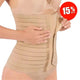 For Moms Faja Envolvente Alta Postparto Y PostCirugia Con Tela Multilineal Color Nude - Fajasymas