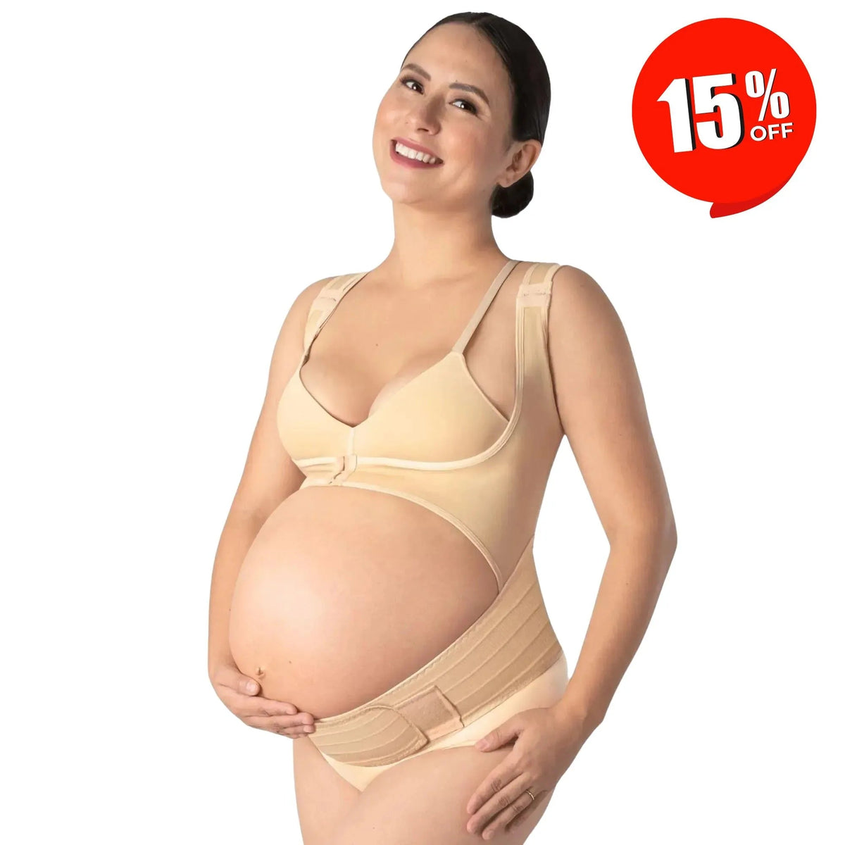 For Moms Faja Para Embarazo Tipo Chaleco Con Soporte Espalda - Fajasymas