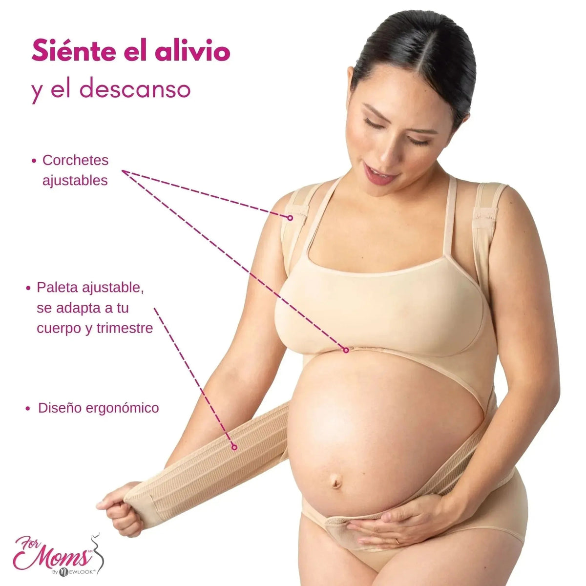 For Moms Faja Para Embarazo Tipo Chaleco Con Soporte Espalda - Fajasymas