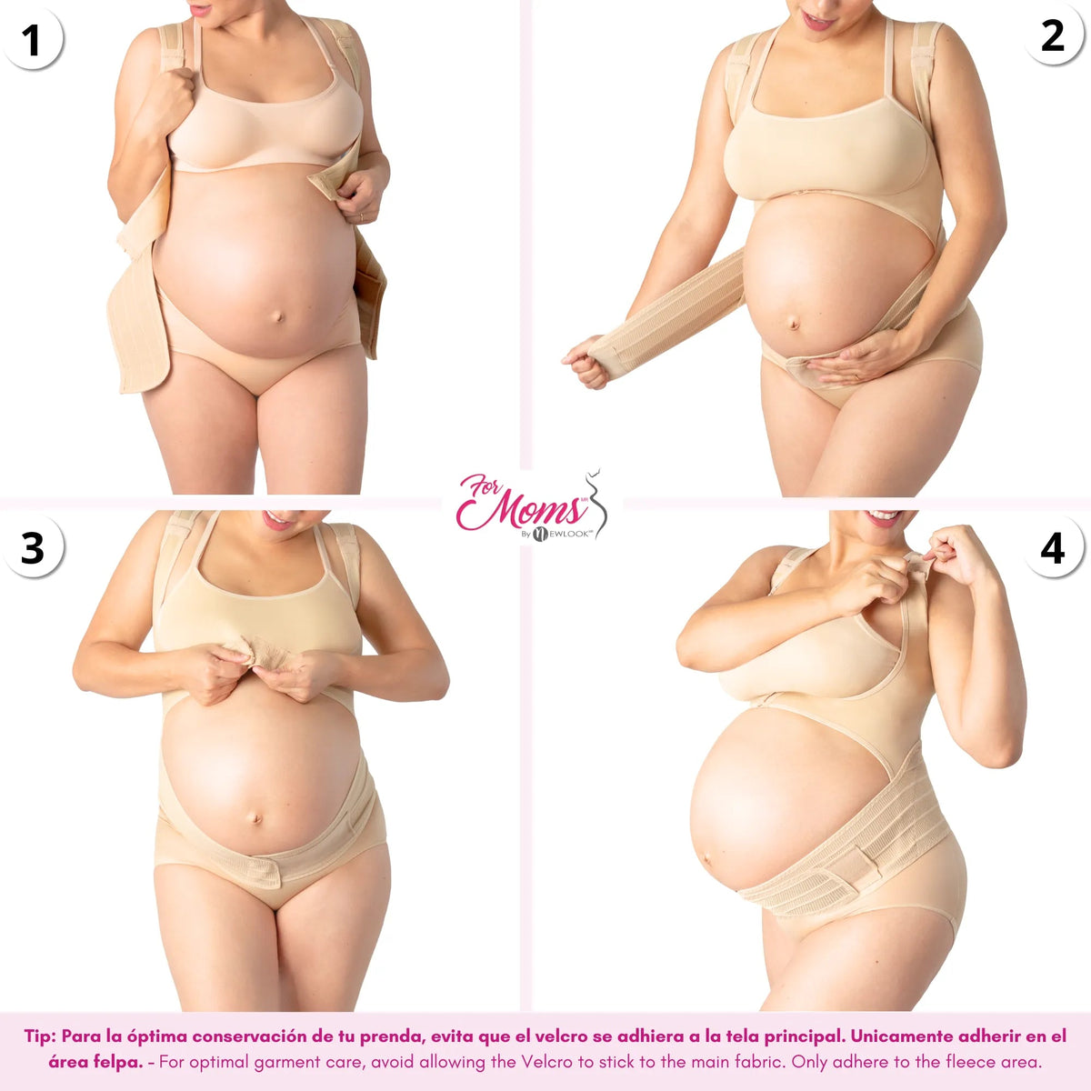 FOR MOMS - Faja Para Embarazo Tipo Chaleco Con Soporte Espalda. Modelo 599 - Fajasymas
