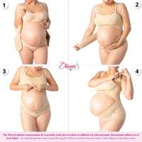 FOR MOMS - Faja Para Embarazo Tipo Chaleco Con Soporte Espalda. Modelo 599 - Fajasymas