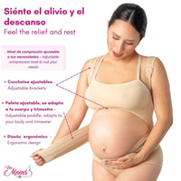 FOR MOMS - Faja Para Embarazo Tipo Chaleco Con Soporte Espalda. Modelo 599 - Fajasymas
