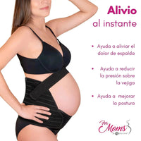 FOR MOMS - Fajas Para Embarazadas Soporte Maternal Tela Multilinea Suave. Modelo 586 - Fajasymas
