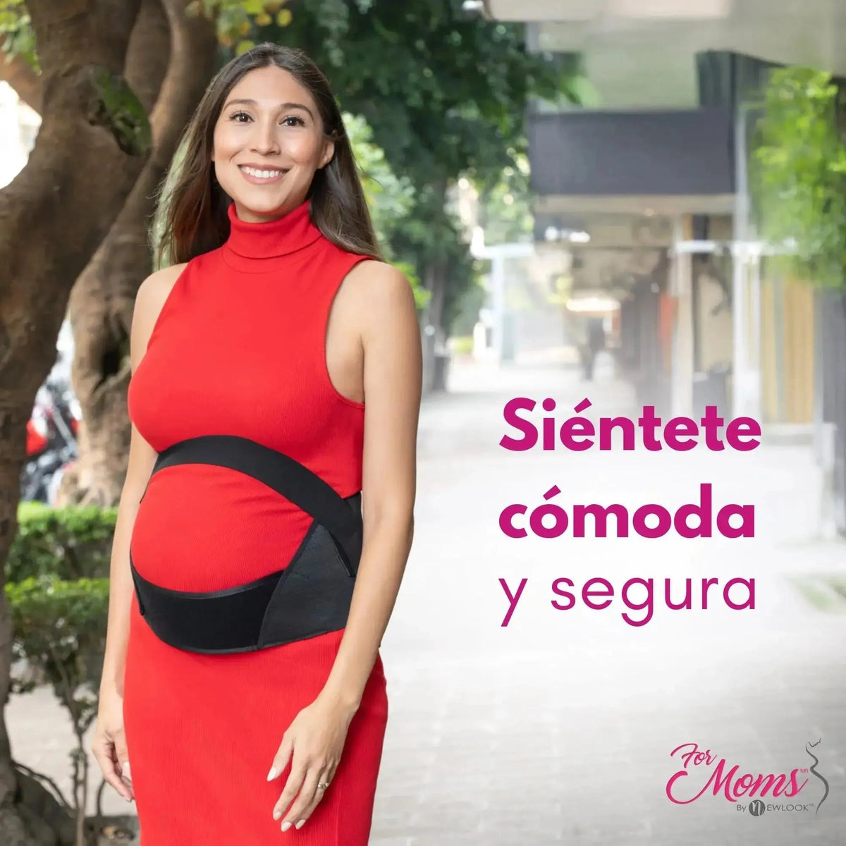 FOR MOMS - Fajas Para Embarazadas Soporte Maternal Tela Multilinea Suave. Modelo 586 - Fajasymas