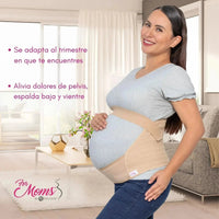 FOR MOMS - Fajas Para Embarazadas Soporte Maternal Tela Multilinea Suave. Modelo 586 - Fajasymas