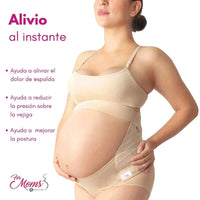FOR MOMS - Fajas Para Embarazadas Soporte Maternal Tela Multilinea Suave. Modelo 586 - Fajasymas