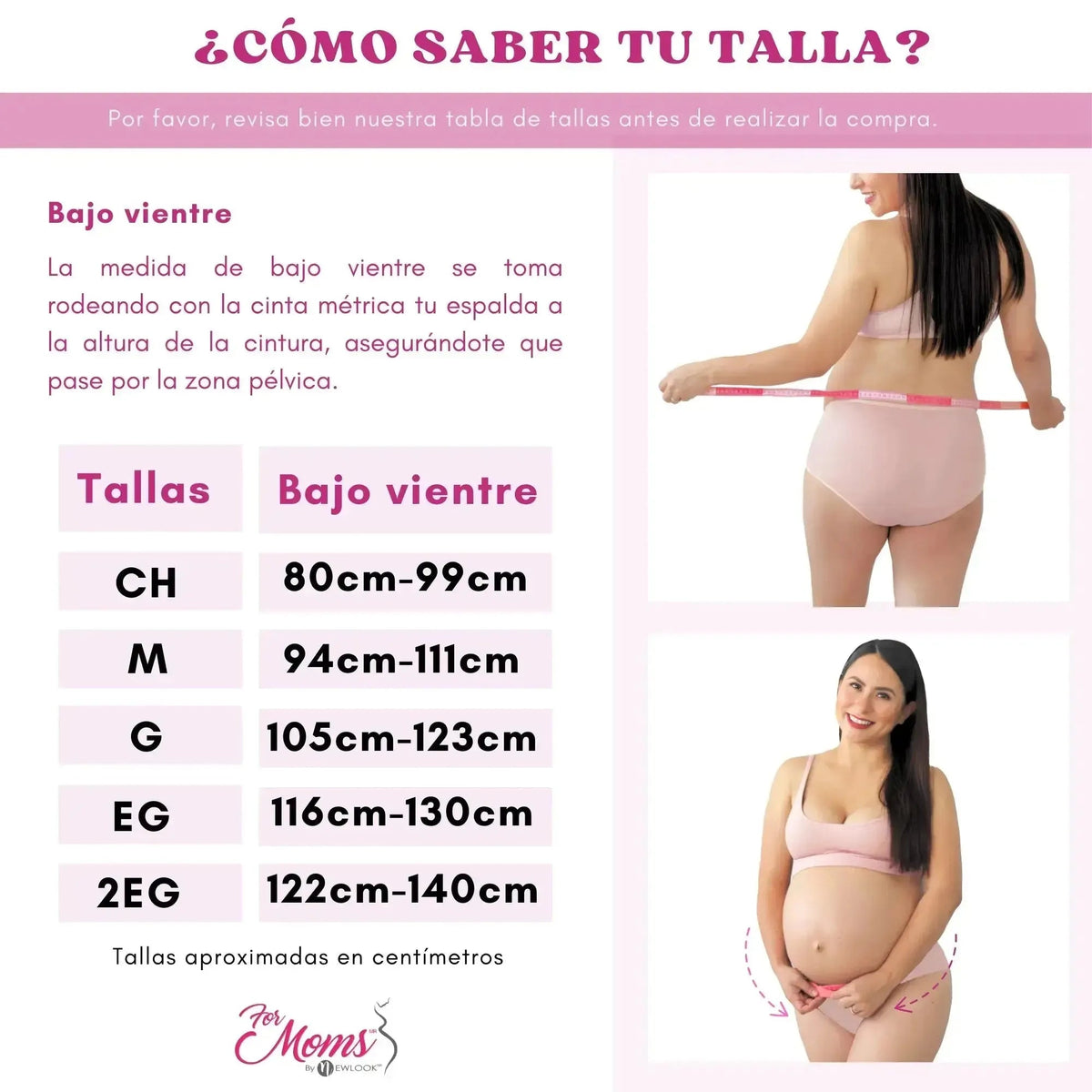 FOR MOMS - Fajas Para Embarazadas Soporte Maternal Tela Multilinea Suave. Modelo 586 - Fajasymas