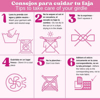 FOR MOMS - Fajas Postparto Envolvente Corta Tela Multilineal Color Nude. Modelo 576 - Fajasymas