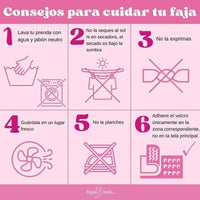 For Moms Fajas Postparto Envolvente Corta Tela Multilineal Color Nude Y Blanco - Fajasymas