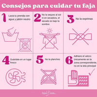 For Moms Fajas Postparto Envolvente Corta Tela Multilineal Color Nude Y Blanco - Fajasymas