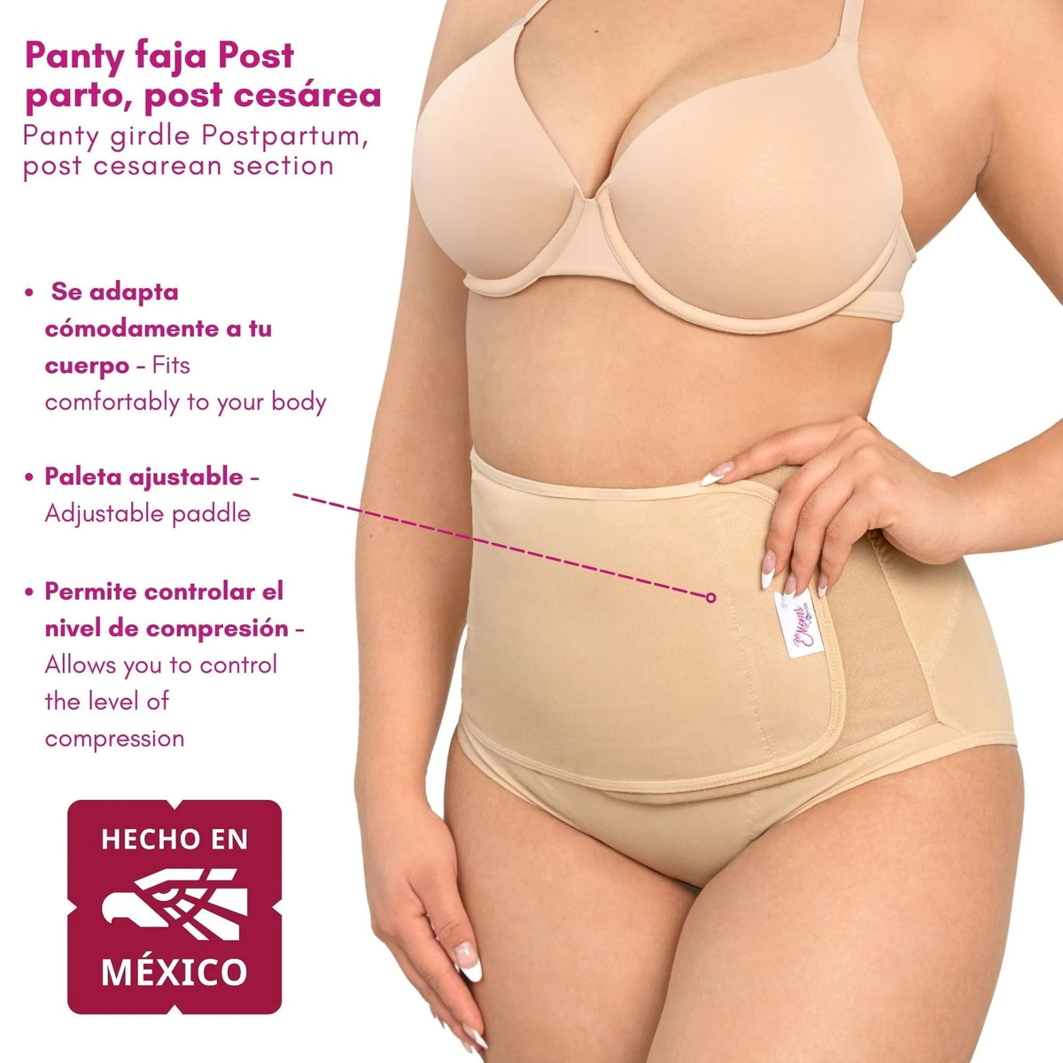 FOR MOMS - Panty Faja Postparto Corta Calzon. Modelo 575 - Fajasymas