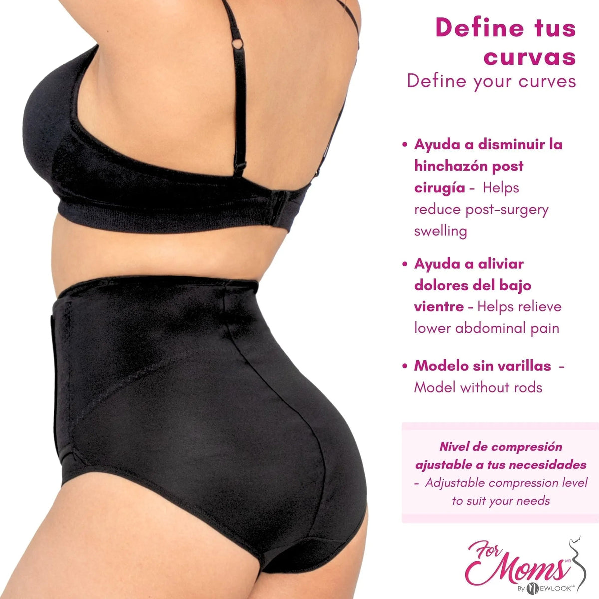 FOR MOMS - Panty Faja Postparto Corta Calzon. Modelo 575 - Fajasymas