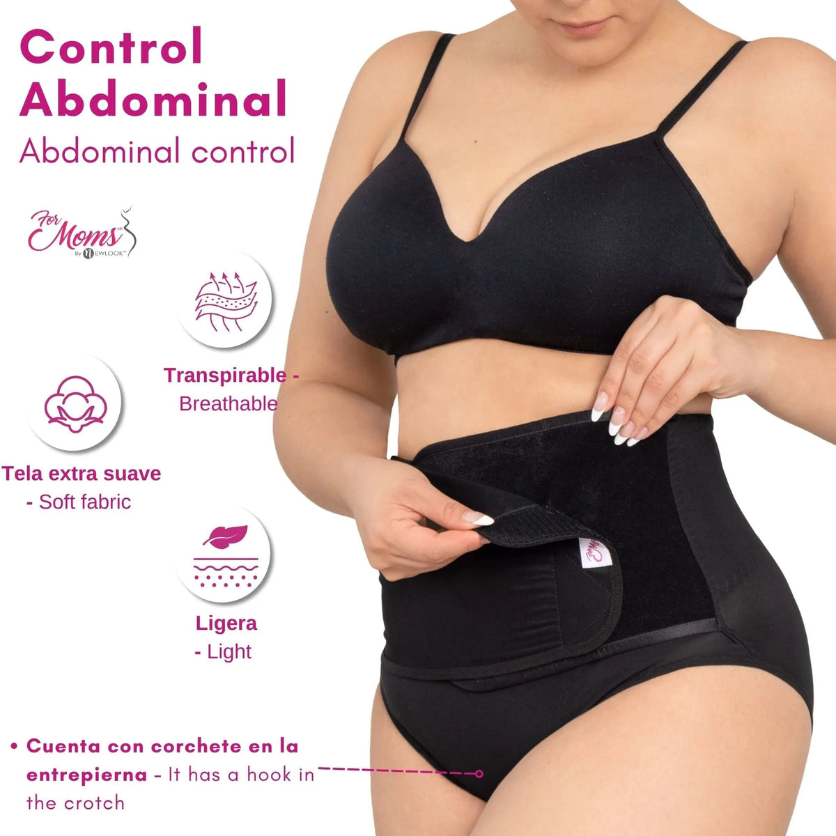 FOR MOMS - Panty Faja Postparto Corta Calzon. Modelo 575 - Fajasymas