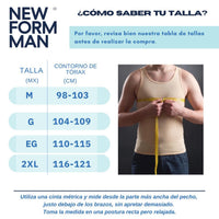 NEW FOR MAN – Camiseta Modeladora para Hombre. Modelo 802 - Fajasymas
