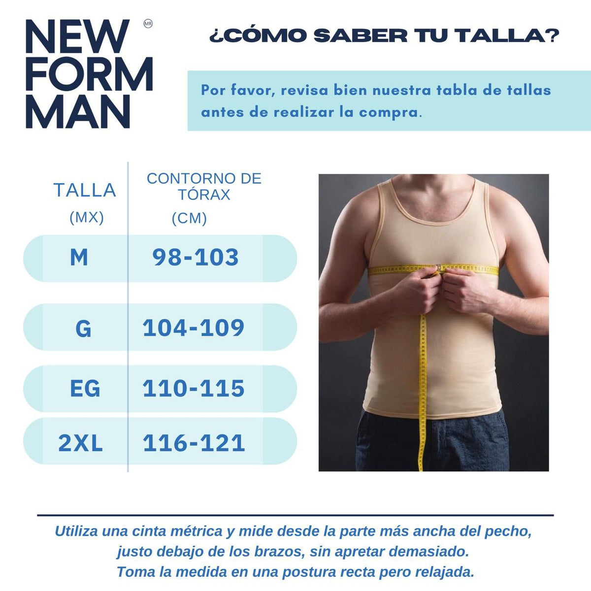 NEW FOR MAN – Camiseta Modeladora para Hombre. Modelo 802 - Fajasymas