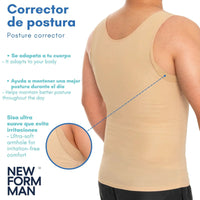 NEW FOR MAN – Camiseta Modeladora para Hombre. Modelo 802 - Fajasymas