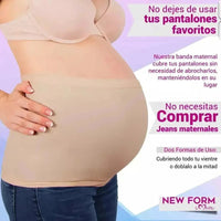 NEW FORM - Banda Maternal Soporte Al Vientre Con Tela Estirable Y Suave. Modelo 9922 - Fajasymas