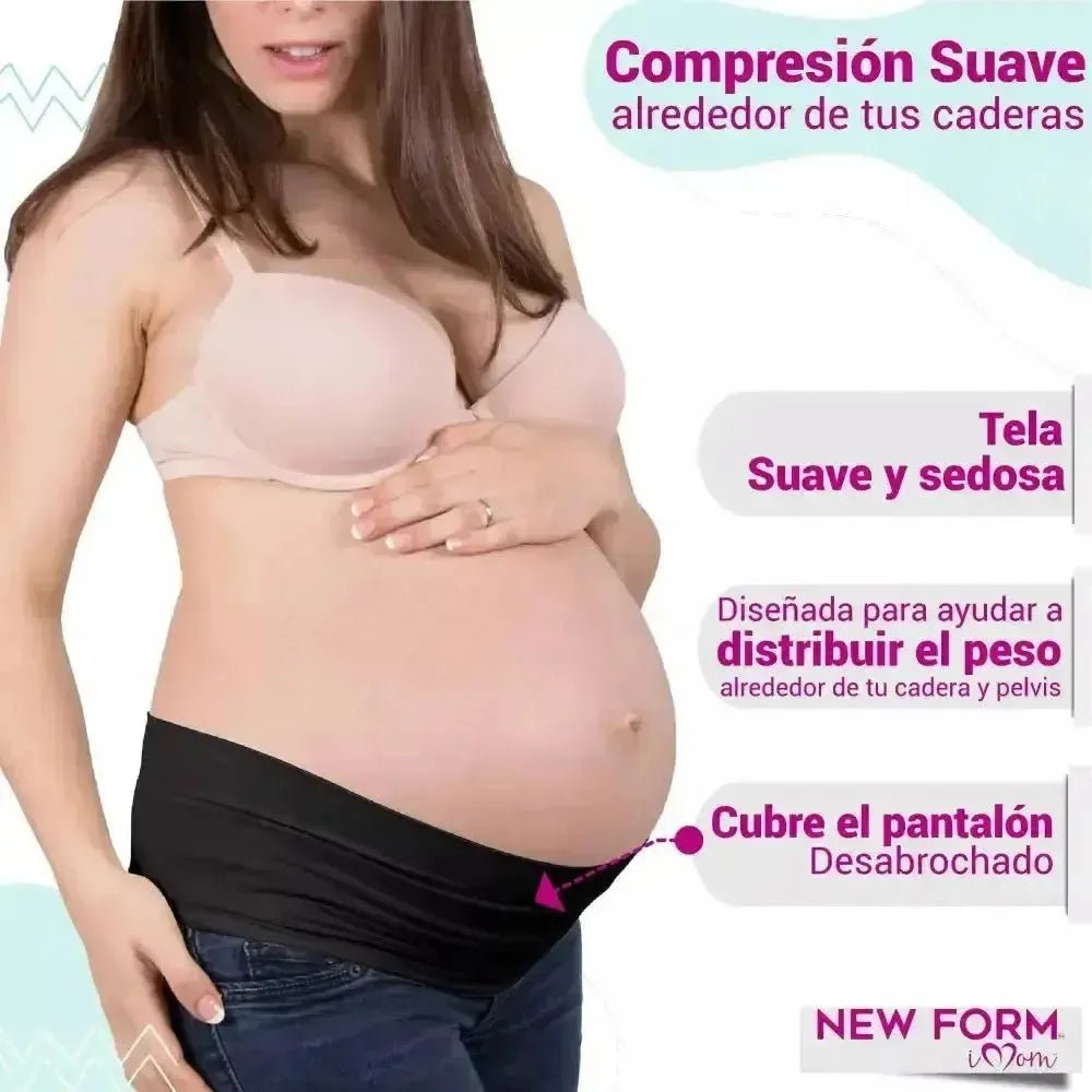 NEW FORM - Banda Maternal Soporte Al Vientre Con Tela Estirable Y Suave. Modelo 9922 - Fajasymas