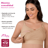 NEW FORM - Bra Maternal De Algodón Suave Con Broches Para La Lactancia. Modelo 9921 - Fajasymas