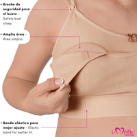 NEW FORM - Bra Maternal De Algodón Suave Con Broches Para La Lactancia. Modelo 9921 - Fajasymas