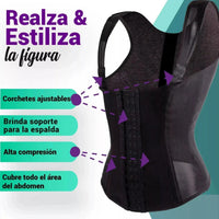 New Form Faja Chaleco Ultra Control Corrige Postura Y Realza El Busto - Fajasymas