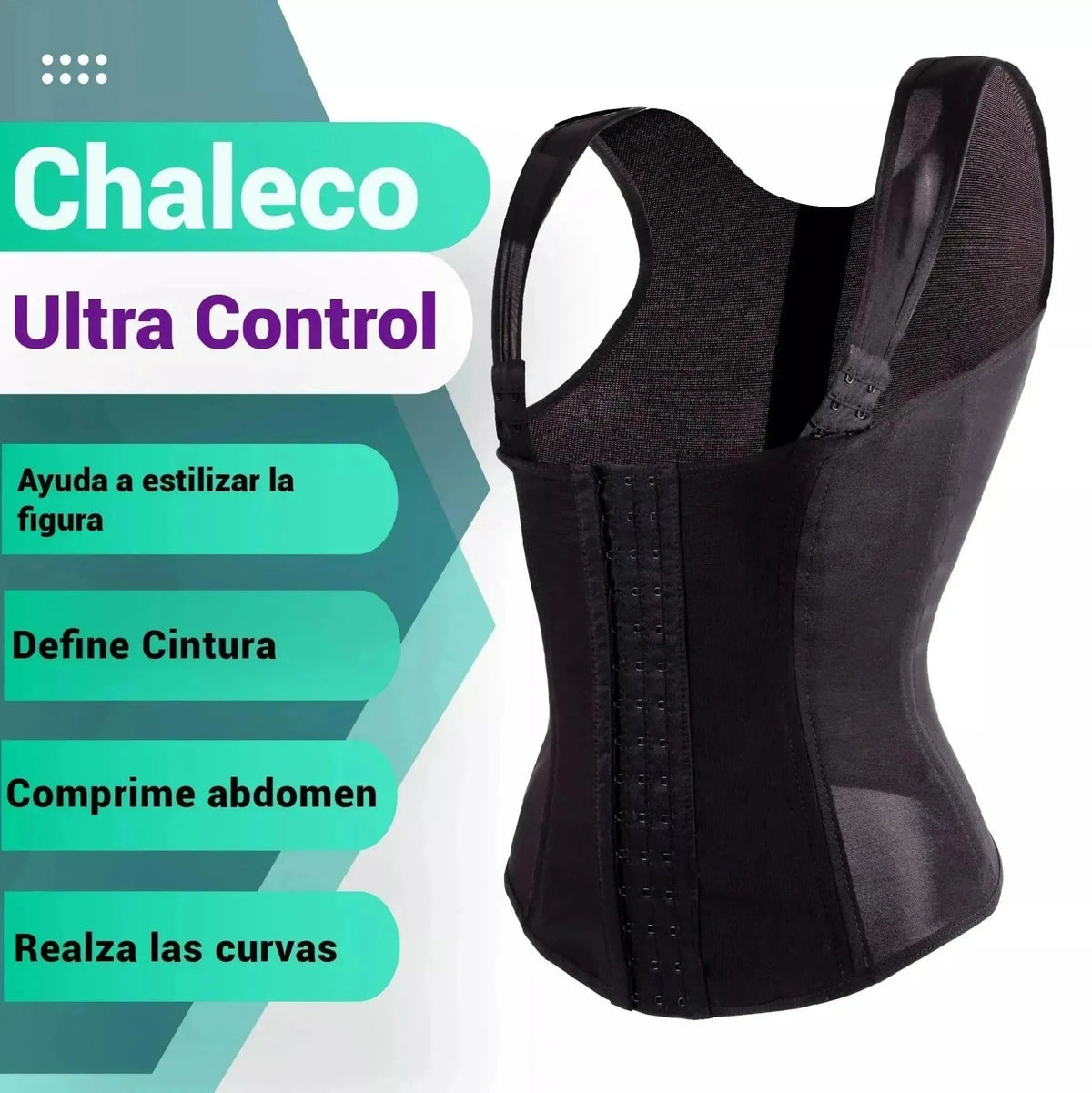 NEW FORM - Faja Chaleco Ultra Control Corrige Postura Y Realza El Busto. Modelo 1219 - Fajasymas