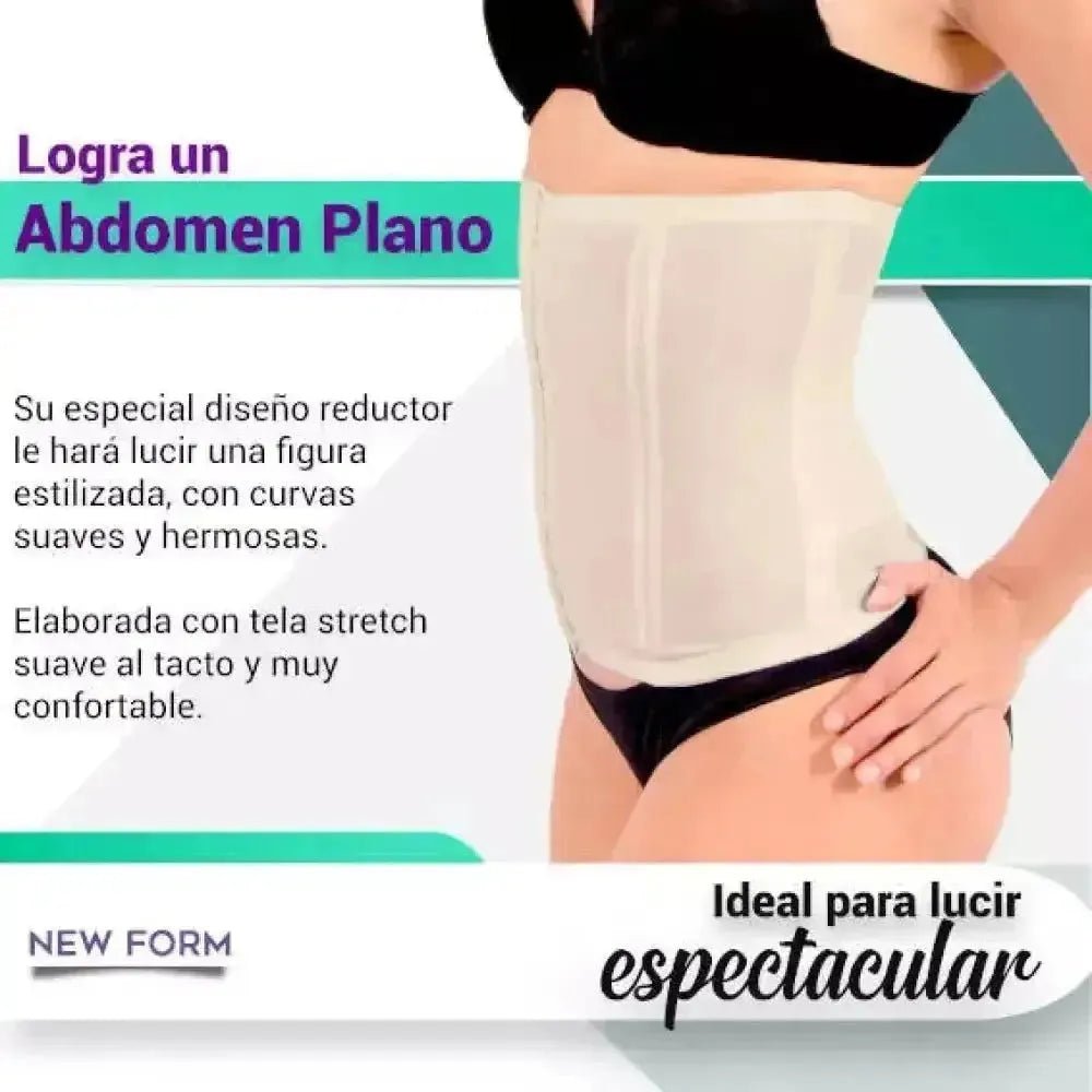 New Form Faja Cinturilla Control Refuerzo Central Con Tela Stretch - Fajasymas