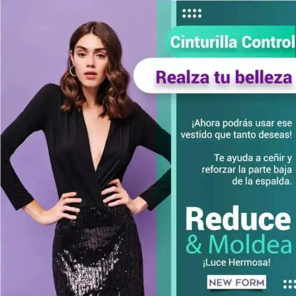 NEW FORM - Faja Cinturilla Control Refuerzo Central Con Tela Stretch. Modelo 1203 - Fajasymas