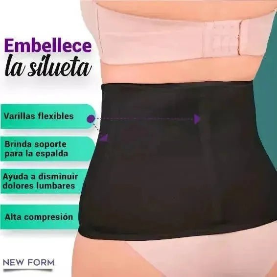 NEW FORM - Faja Moldeadora Cinturilla Control Con Tela Stretch Suave. Modelo 1207 - Fajasymas