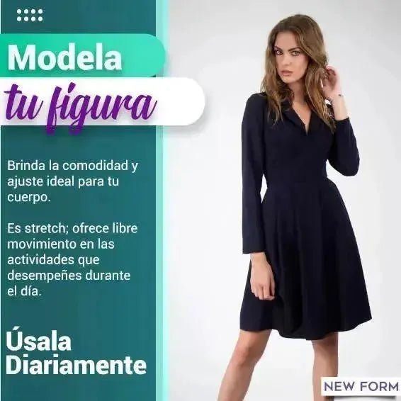 NEW FORM - Faja Moldeadora Cinturilla Control Con Tela Stretch Suave. Modelo 1207 - Fajasymas