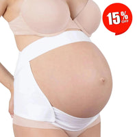 New Form Faja Para Embarazada Soporte Maternal Con Tela Ajustable Color Blanco - Fajasymas