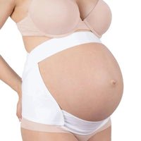 NEW FORM - Faja Para Embarazada Soporte Maternal Con Tela Ajustable Color Blanco. Modelo 1002 - Fajasymas
