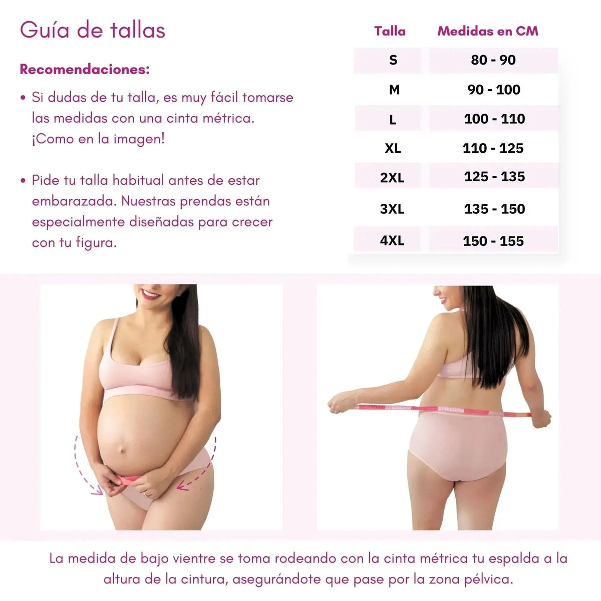 NEW FORM - Faja Para Embarazada Soporte Maternal Con Tela Ajustable Color Blanco. Modelo 1002 - Fajasymas