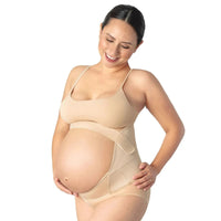 New Form Faja Para Embarazada Soporte Maternal Con Tela Ajustable Color Nude - Fajasymas