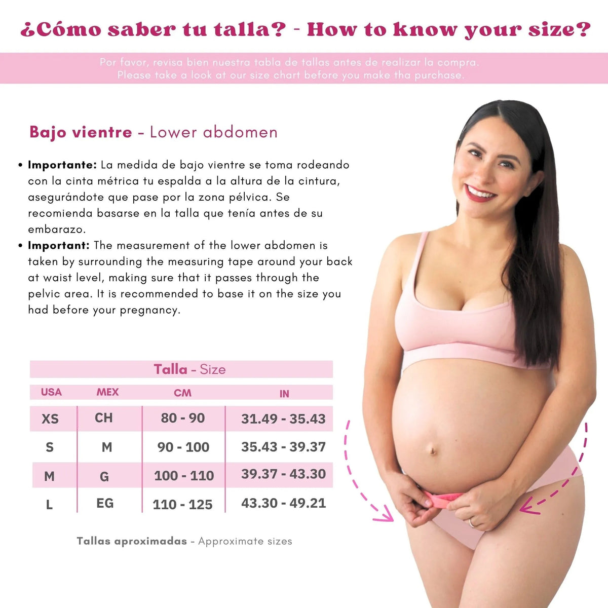 New Form Faja Para Embarazada Soporte Maternal Con Tela Ajustable Color Nude - Fajasymas
