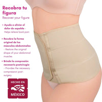 New Form Faja Postparto Envolvente Corta Con Varillas Flexibles Color Nude - Fajasymas
