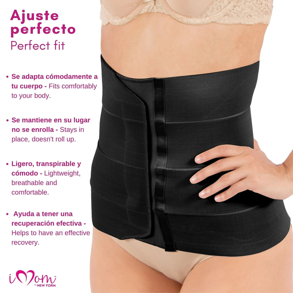 New Form Faja Postparto Y PostCirugia Envolvente Larga Abdomen Completo - Fajasymas