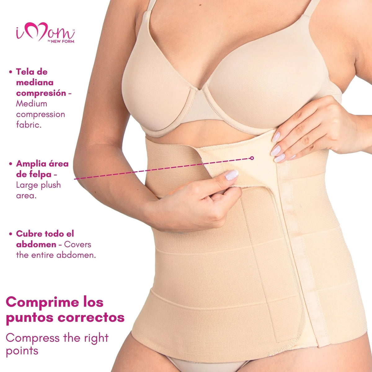 New Form Faja Postparto Y PostCirugia Envolvente Larga Abdomen Completo - Fajasymas
