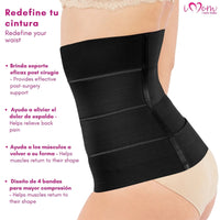 New Form Faja Postparto Y PostCirugia Envolvente Larga Abdomen Completo - Fajasymas