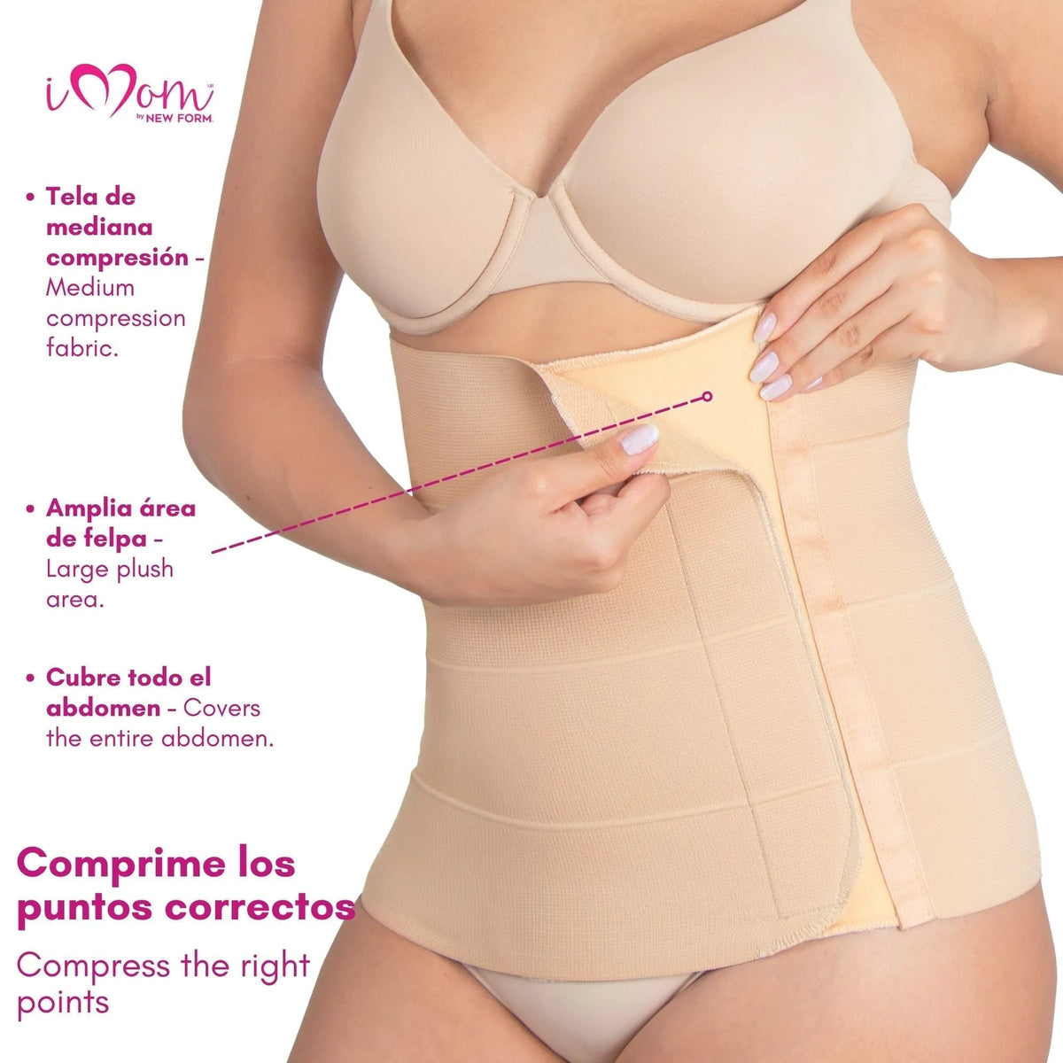 New Form Faja Postparto Y PostCirugia Envolvente Larga Abdomen Completo - Fajasymas