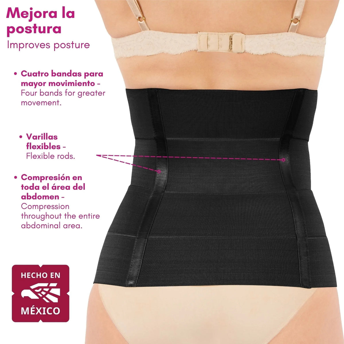 New Form Faja Postparto Y PostCirugia Envolvente Larga Abdomen Completo - Fajasymas