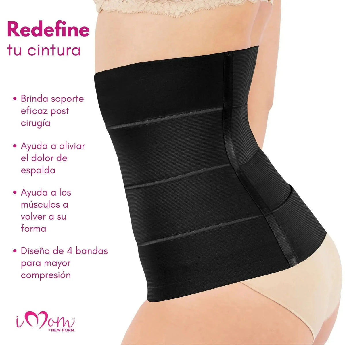 New Form Faja Postparto Y PostCirugia Envolvente Larga Abdomen Completo - Fajasymas