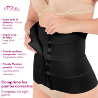 NEW FORM - Faja Postparto Y PostCirugia Envolvente Larga Abdomen Completo. Modelo 1023 - Fajasymas