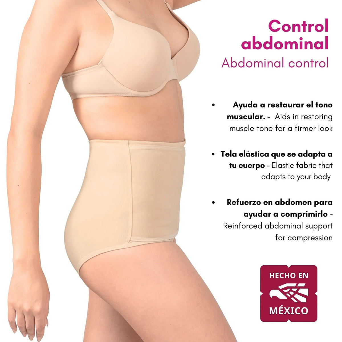 NEW FORM/ IMOM – Panty Faja Postparto Cesárea Vientre Ajustable. Modelo 1110 - Fajasymas