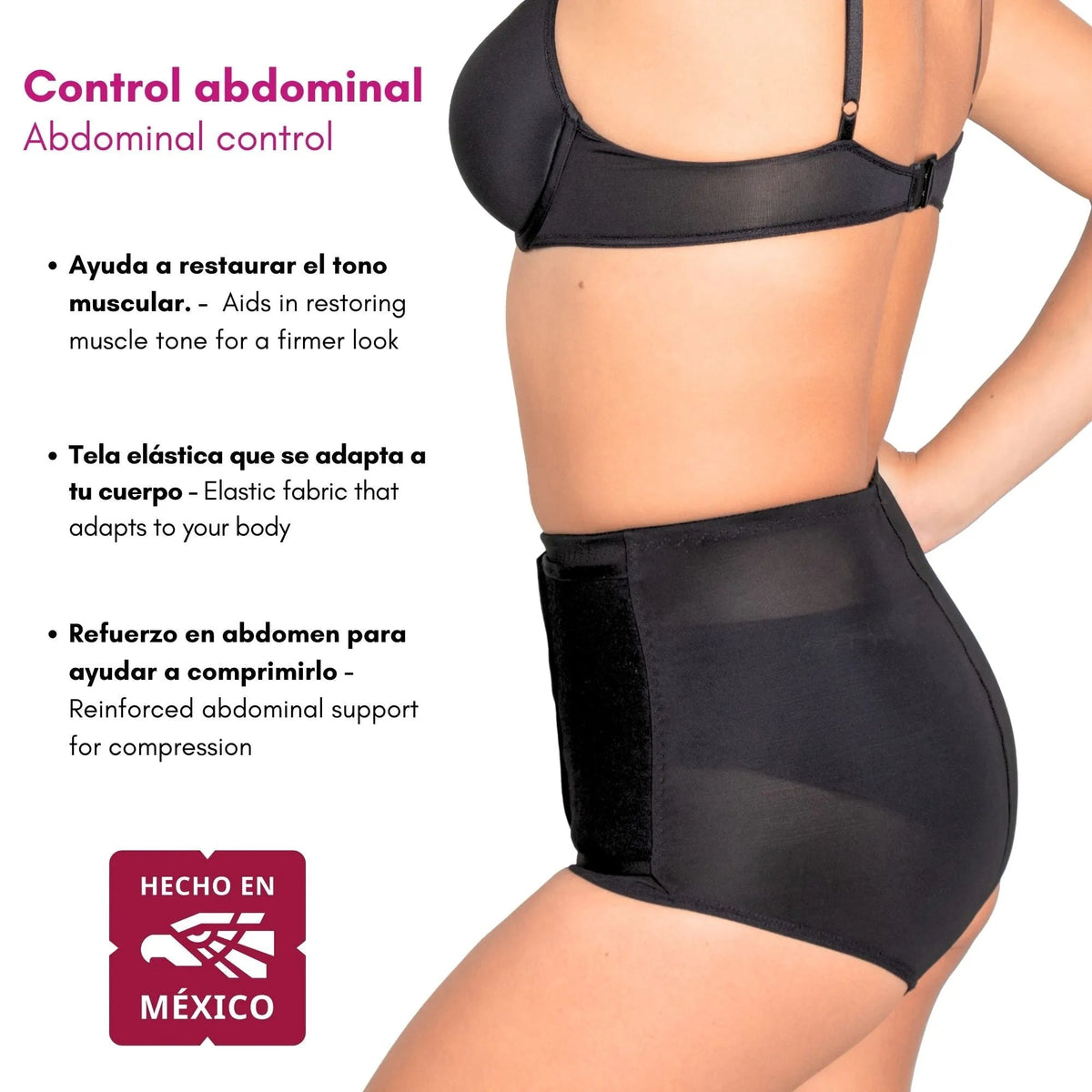 NEW FORM/ IMOM – Panty Faja Postparto Cesárea Vientre Ajustable. Modelo 1110 - Fajasymas