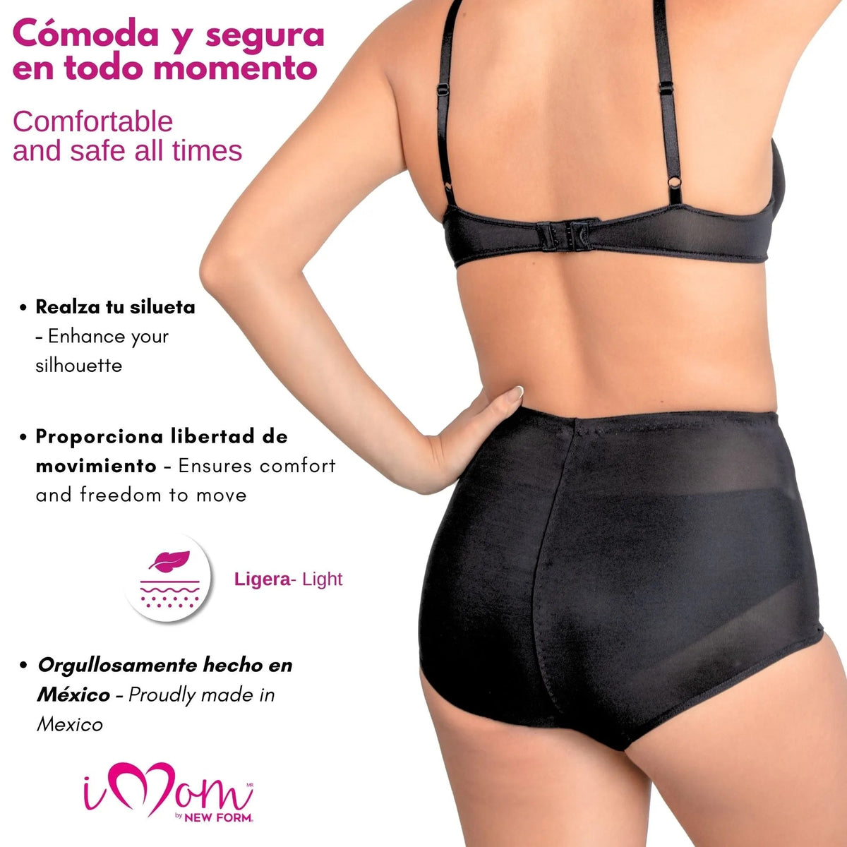 NEW FORM/ IMOM – Panty Faja Postparto Cesárea Vientre Ajustable. Modelo 1110 - Fajasymas