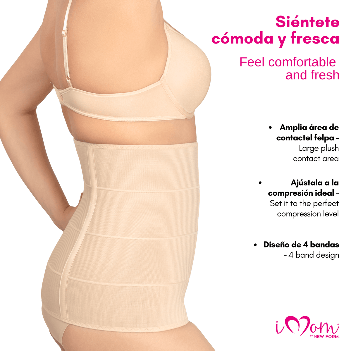 NEW FORM / IMOMS - Fajas Postparto 4B Corte Alto Lipoescultura Para Mujer. Modelo 1102 - Fajasymas