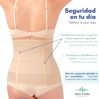 NEW FORM MEDICAL – Faja 4B Envolvente Doble Aleta. Modelo 877 - Fajasymas