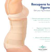 NEW FORM MEDICAL – Faja 4B Envolvente Doble Aleta. Modelo 877 - Fajasymas